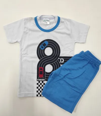 CONJUNTO MASCULINO INFANTIL SEM MANGA R130
