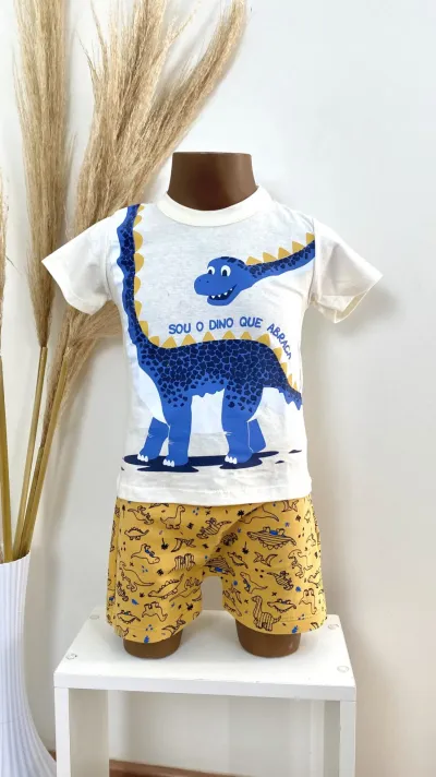 CONJUNTO MASCULINO INFANTIL SEM MANGA R01