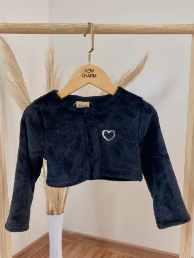 BOLERO FEMININO INFANTIL MANGA LONGA PELO R01