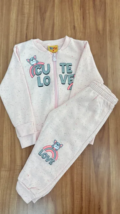CONJUNTO FEMININO INFANTIL MOLETOM R01