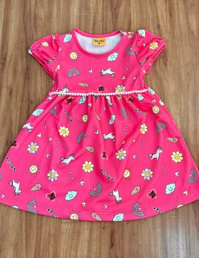 VESTIDO FEMININO INFANTIL SEM MANGA R01
