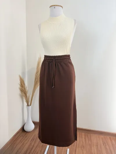 SAIA FEMININO ADULTO MIDI MOLETOM