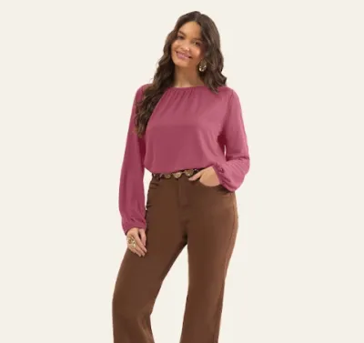 ROVITEX — BLUSA FEMININO ADULTO MANGA LONGA