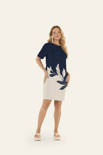 ROVITEX — VESTIDO FEMININO ADULTO CURTO MANGA CURTA