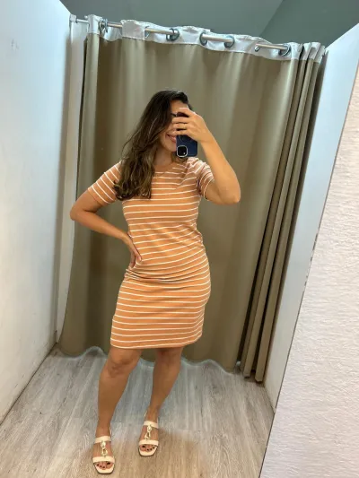 ROVITEX — VESTIDO FEMININO MANGA CURTA CURTO