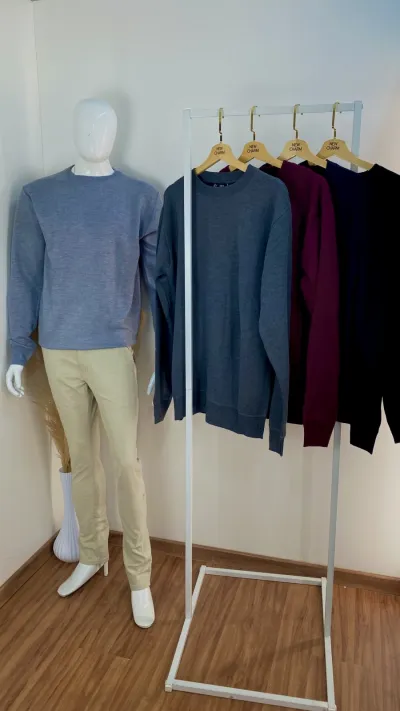 SUETER MASCULINO ADULTO TRICOT