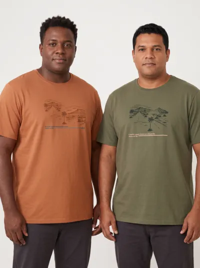 SBA — CAMISETA MASCULINO ADULTO MANGA CURTA