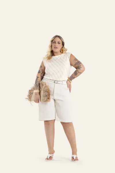 SECRET GLAM — BLUSA FEMININO ADULTO SEM MANGA