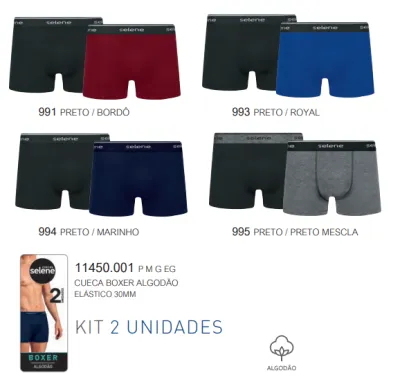 KIT CUECA BOXER C/2