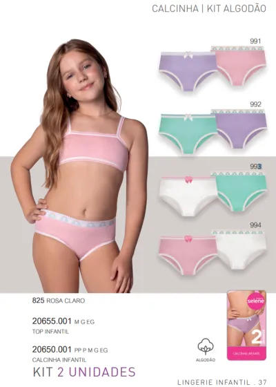KIT CALCINHA INFANTIL R132