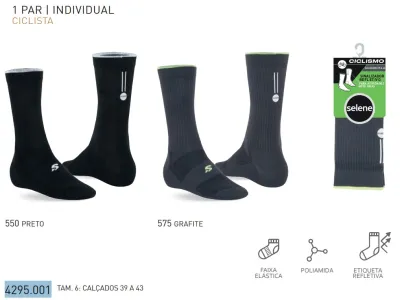 MEIA MASCULINO ADULTO CICLISTA