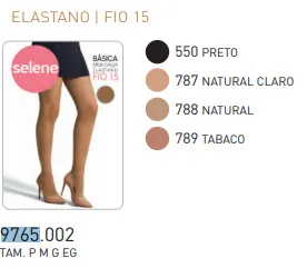 MEIA CALCA FIO 15 R132