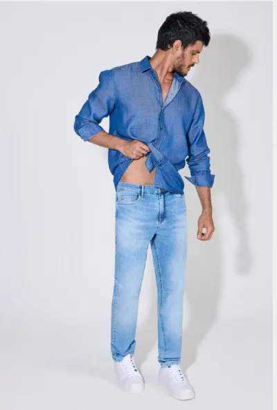 TEEZZ JEANS — CALÇA MASCULINO ADULTO SLIM