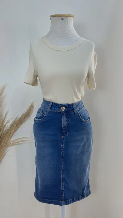 SAIA FEMININO ADULTO MIDI