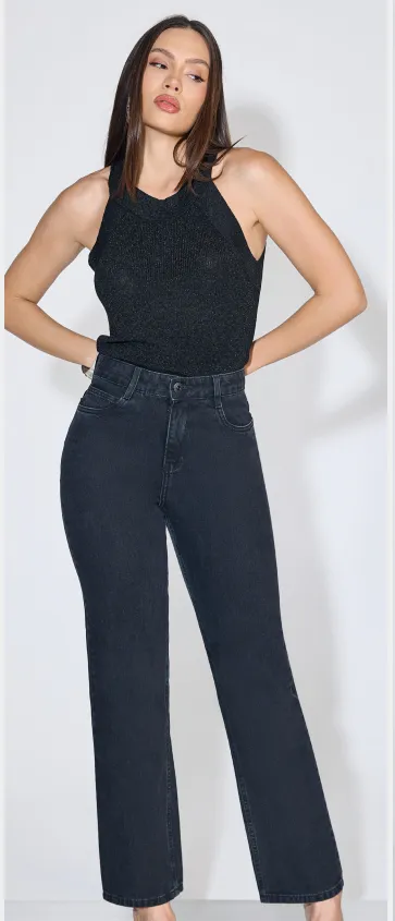 TEEZZ JEANS — CALÇA FEMININO ADULTO RETA