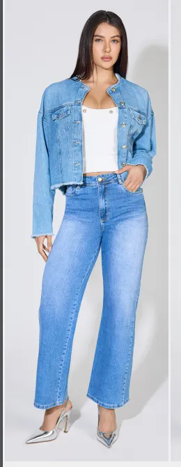 TEEZZ JEANS — CALÇA FEMININO ADULTO WIDE LEG LEG