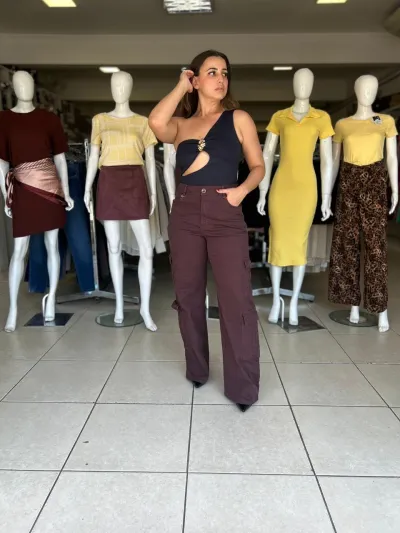 TEEZZ JEANS — CALÇA FEMININO ADULTO WIDE LEG