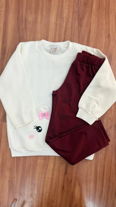 CONJUNTO FEMININO INFANTIL MANGA LONGA R44