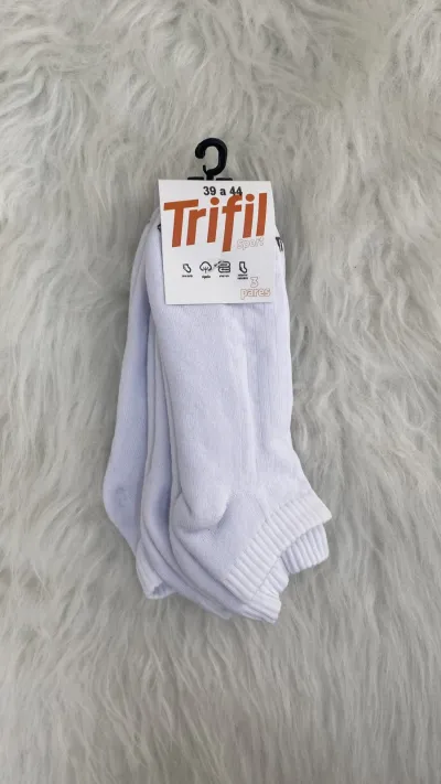KIT MEIA MASCULINO C/3 CANO CURTO
