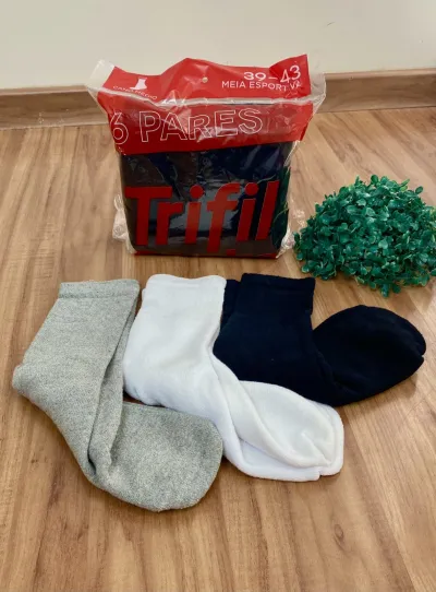 KIT MEIA MASCULINO ATOALHADA