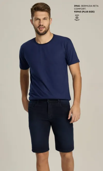 BERMUDA MASCULINO ADULTO RETA