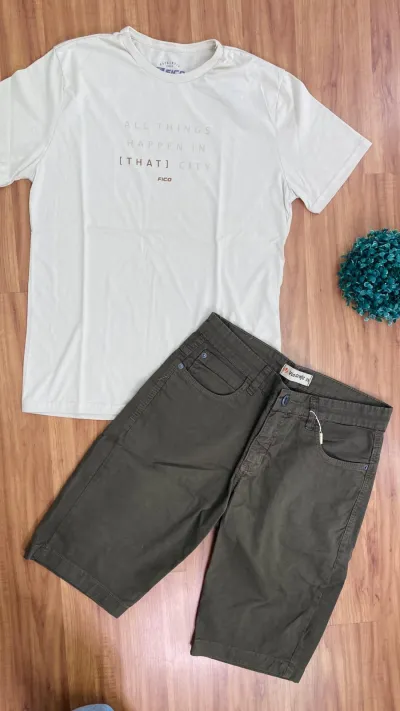 BERMUDA MASCULINO ADULTO SLIM