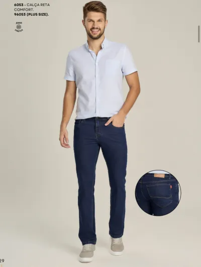 CALÇA MASCULINO ADULTO RETA