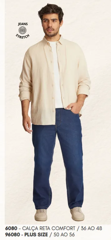 CALÇA MASCULINO ADULTO RETA