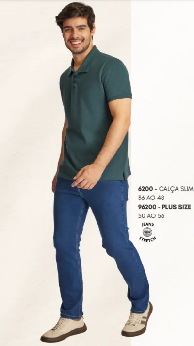 CALÇA MASCULINO SLIM R12