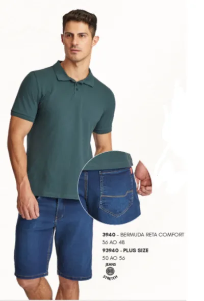 VIA GRAFIT — BERMUDA MASCULINO ADULTO RETA