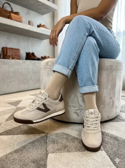 VIA MARTE — TENIS FEMININO ADULTO CAMURÇA