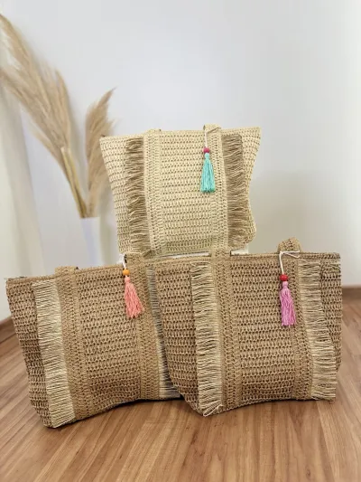 VICTTORIA VOICE — BOLSA FEMININO ADULTO PALHA
