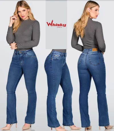 CALÇA FEMININO ADULTO FLARE RETA