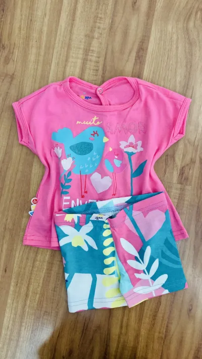 CONJUNTO FEMININO INFANTIL SEM MANGA ZIGZIGZAA
