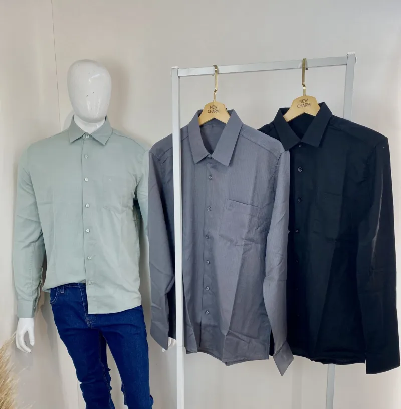 CAMISA MASCULINO ADULTO MANGA LONGA SOCIAL