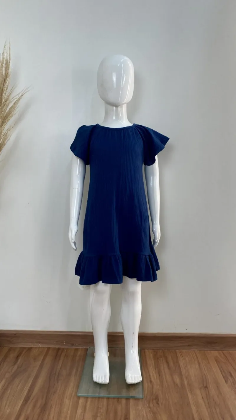 VESTIDO FEMININO INFANTIL SEM MANGA R09