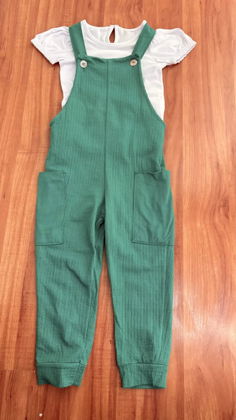 CONJUNTO FEMININO INFANTIL SEM MANGA+JARD R09