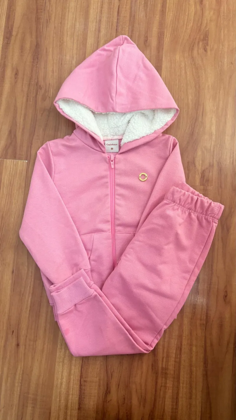 CONJUNTO FEMININO INFANTIL MOLETOM R09
