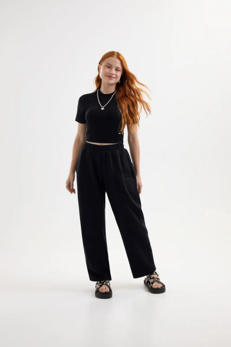 BLUSA FEMININO INFANTIL SEM MANGA CURTO