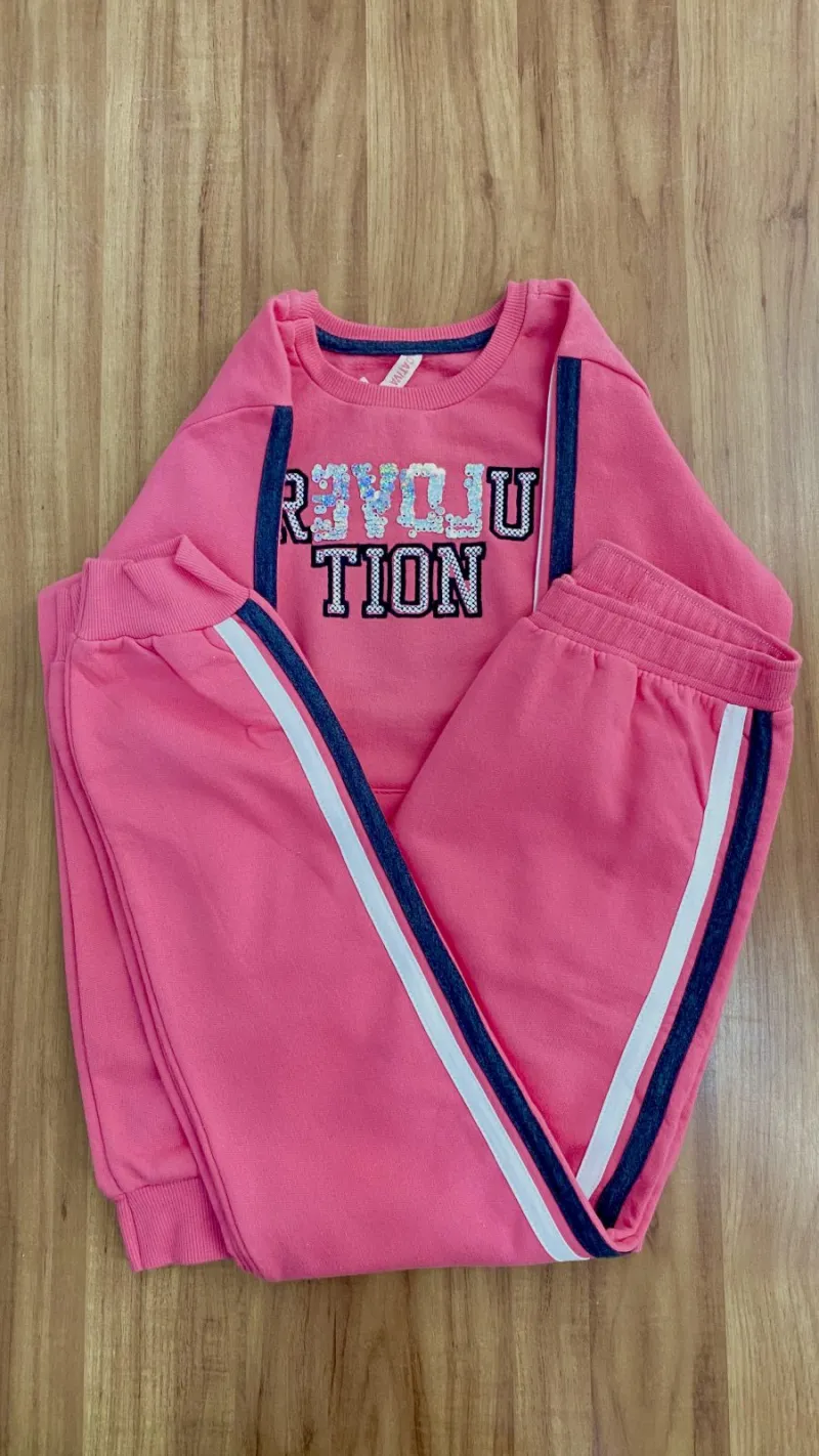 CONJUNTO FEMININO INFANTIL MANGA LONGA R05