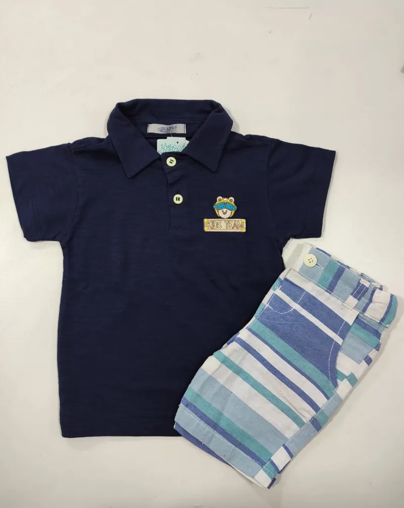 CONJUNTO MASCULINO INFANTIL SEM MANGA R106 R106