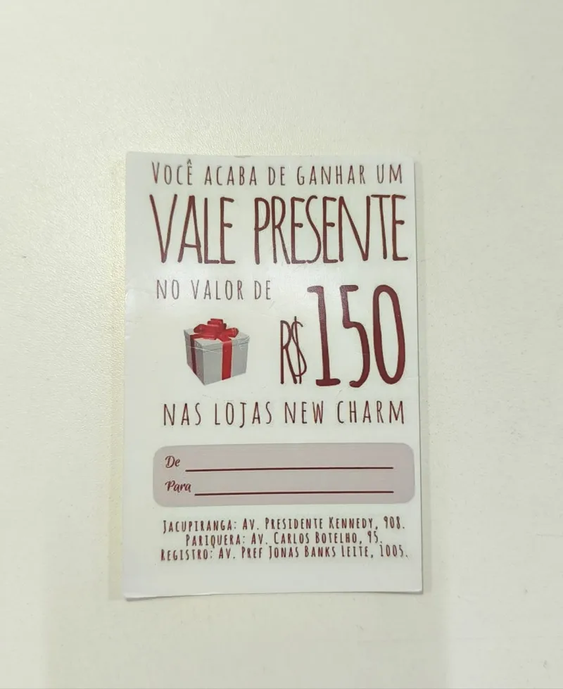 CHARM — VALE PRESENTE