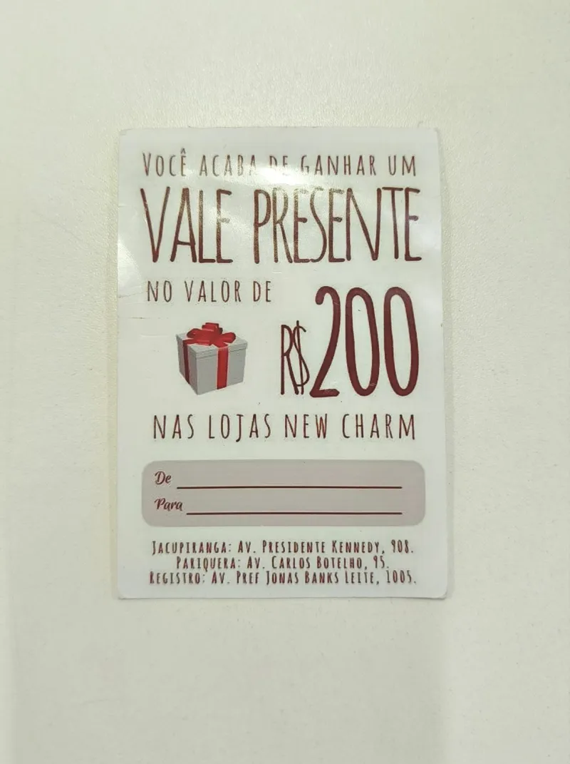 CHARM — VALE PRESENTE