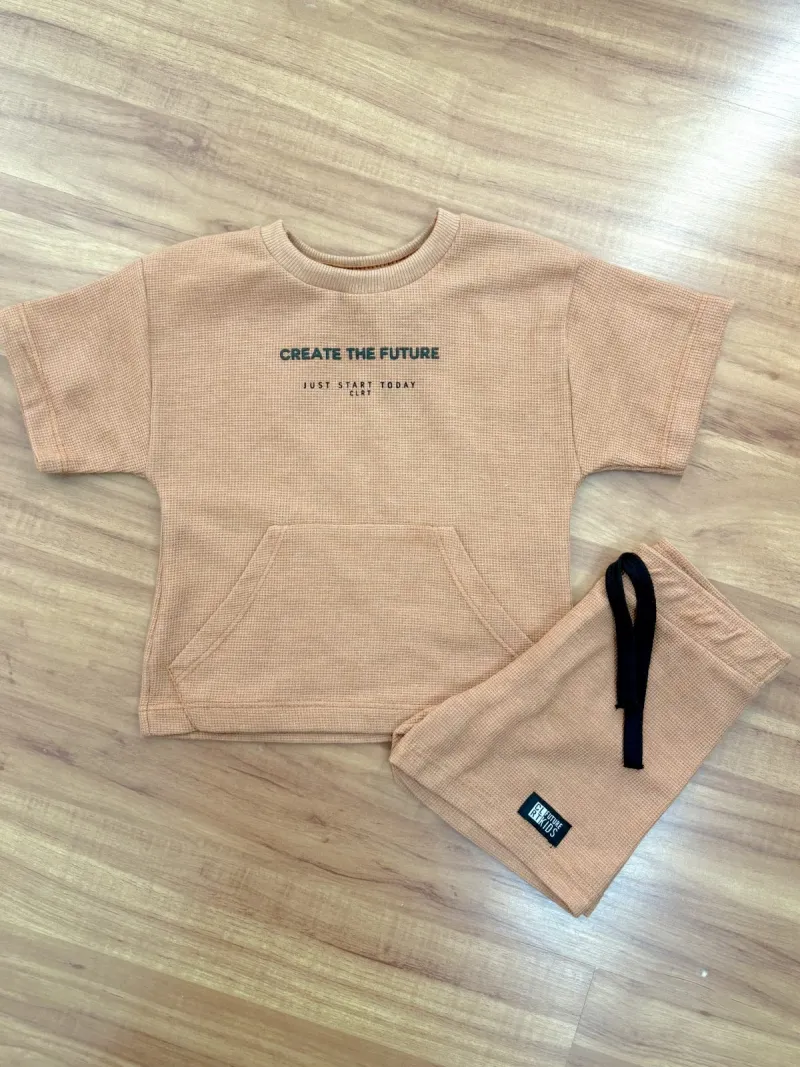 CONJUNTO MASCULINO INFANTIL SEM MANGA+SHRT