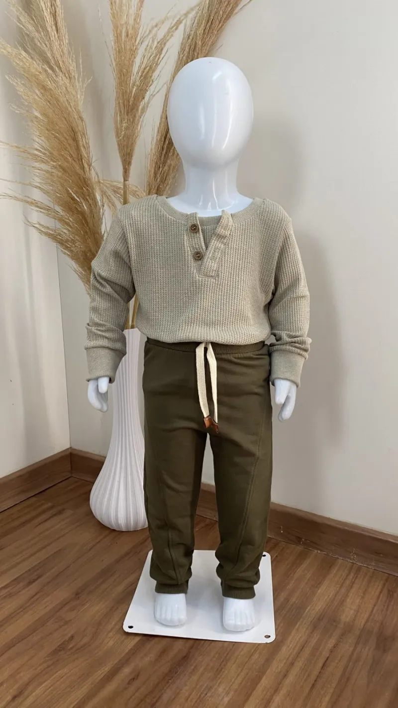 CONJUNTO MASCULINO INFANTIL MANGA LONGA+CALÇA