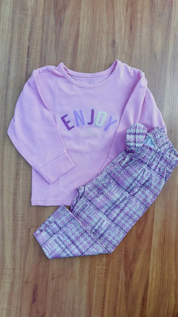 CONJUNTO FEMININO INFANTIL MANGA LONGA R120