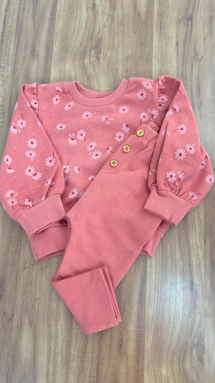 CONJUNTO FEMININO INFANTIL MOLETOM R120