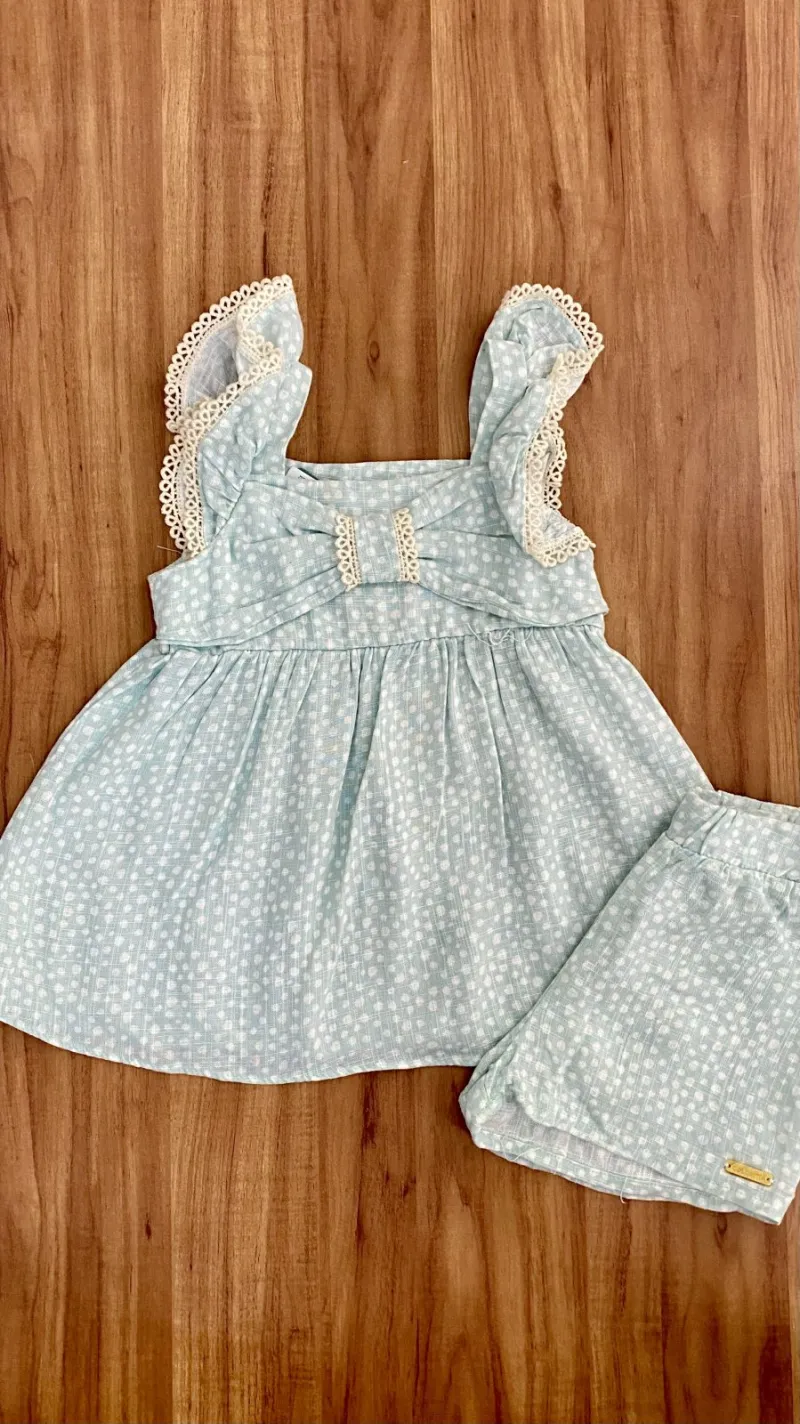 CONJUNTO FEMININO INFANTIL SEM MANGA+SHORTS R120