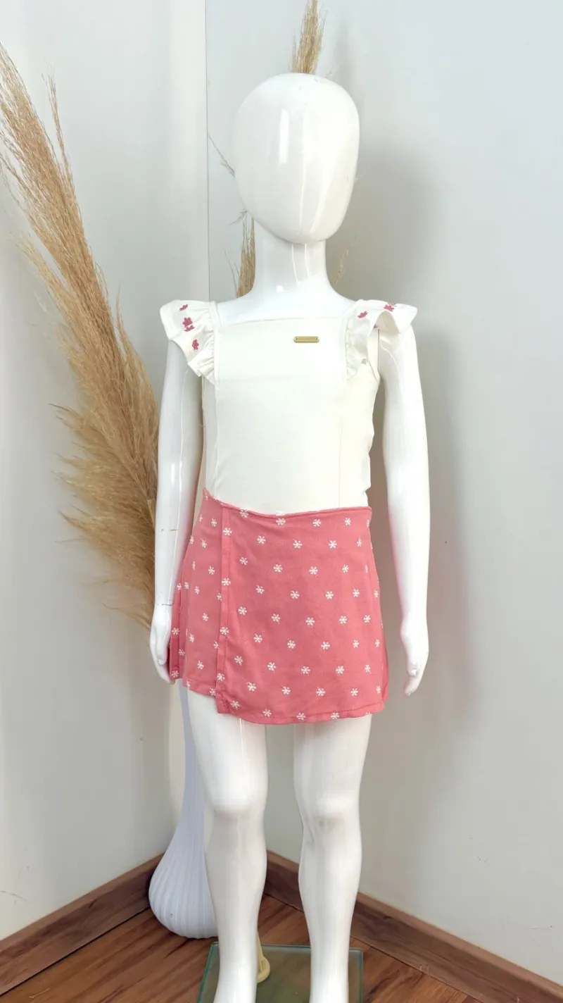 CONJUNTO FEMININO INFANTIL SM+SHRT