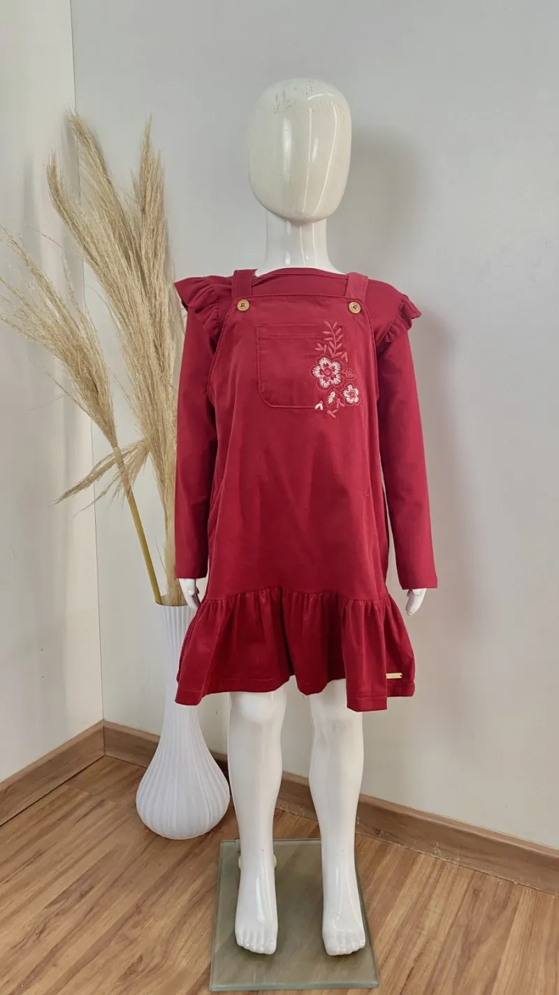 CONJUNTO FEMININO MANGA LONGA+VESTIDO SM CURTO